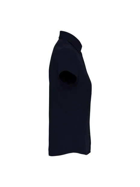 KARIBAN Chemise coton / élasthanne manches courtes femme /api/colors/b68891a9-1d28-4f7a-8deb-775c45027afd personnalisable