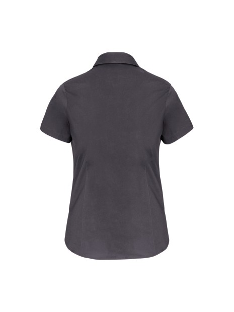 KARIBAN Chemise coton / élasthanne manches courtes femme /api/colors/a74dfbdb-7821-4e15-a7e5-fe07498d41c7 personnalisable