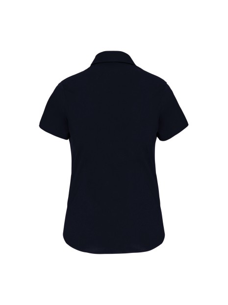 KARIBAN Chemise coton / élasthanne manches courtes femme /api/colors/b68891a9-1d28-4f7a-8deb-775c45027afd personnalisable