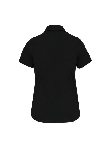 KARIBAN Chemise coton / élasthanne manches courtes femme /api/colors/b9fdad4a-5e94-45cb-8c03-c08b349b28c3 personnalisable