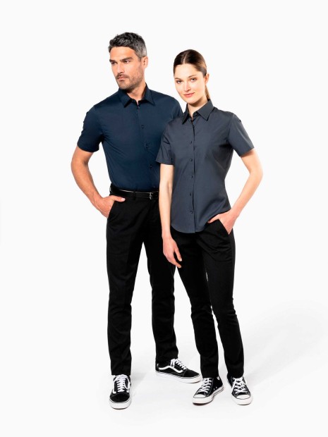 Chemises à personnaliser KARIBAN Chemise coton / élasthanne manches courtes femme 