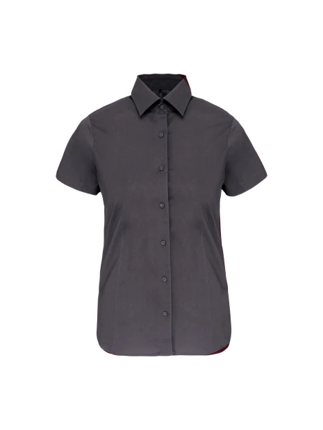 KARIBAN Chemise coton / élasthanne manches courtes femme /api/colors/a74dfbdb-7821-4e15-a7e5-fe07498d41c7 personnalisable