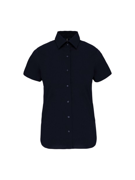 KARIBAN Chemise coton / élasthanne manches courtes femme /api/colors/b68891a9-1d28-4f7a-8deb-775c45027afd personnalisable