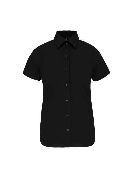 KARIBAN Chemise coton / élasthanne manches courtes femme /api/colors/b9fdad4a-5e94-45cb-8c03-c08b349b28c3 personnalisable