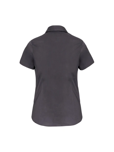 KARIBAN Chemise coton / élasthanne manches courtes femme /api/colors/a74dfbdb-7821-4e15-a7e5-fe07498d41c7 personnalisable