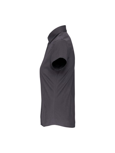 KARIBAN Chemise coton / élasthanne manches courtes femme /api/colors/a74dfbdb-7821-4e15-a7e5-fe07498d41c7 personnalisable