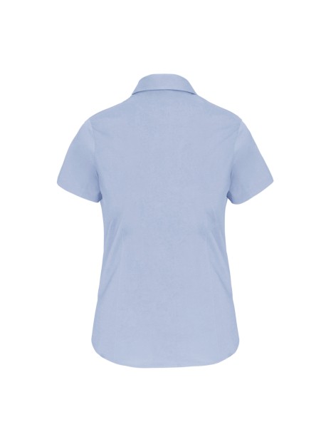 KARIBAN Chemise coton / élasthanne manches courtes femme /api/colors/4c8673c9-9f30-4885-8015-c784ca13e566 personnalisable
