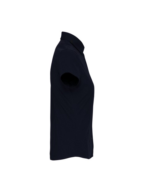 KARIBAN Chemise coton / élasthanne manches courtes femme /api/colors/b68891a9-1d28-4f7a-8deb-775c45027afd personnalisable