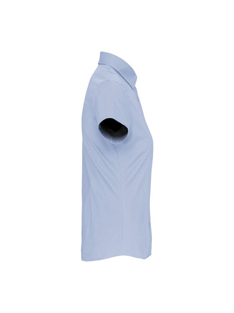 KARIBAN Chemise coton / élasthanne manches courtes femme /api/colors/4c8673c9-9f30-4885-8015-c784ca13e566 personnalisable