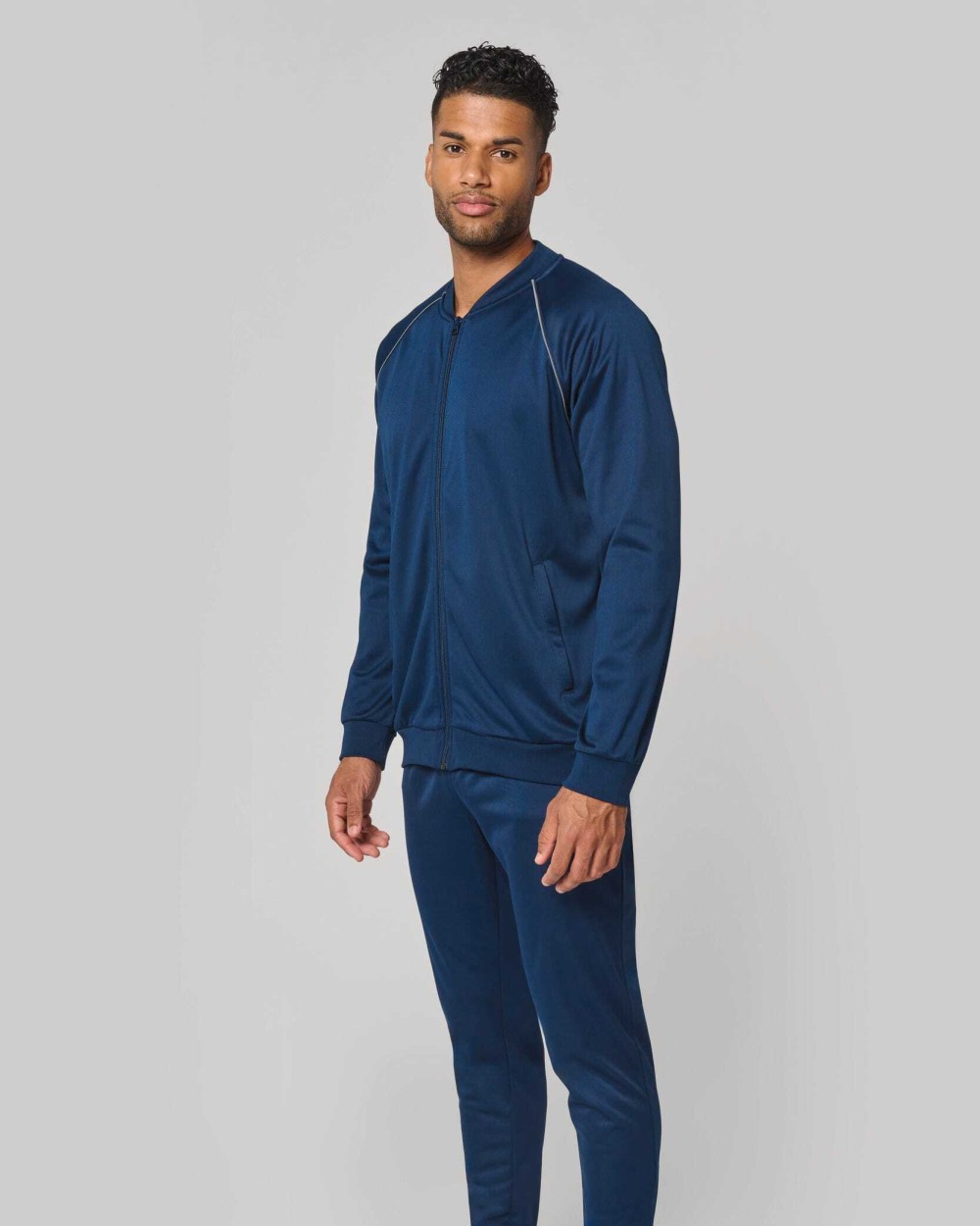 Sweat-shirts personnalisable PROACT Veste de survêtement zippée avec liseré unisexe