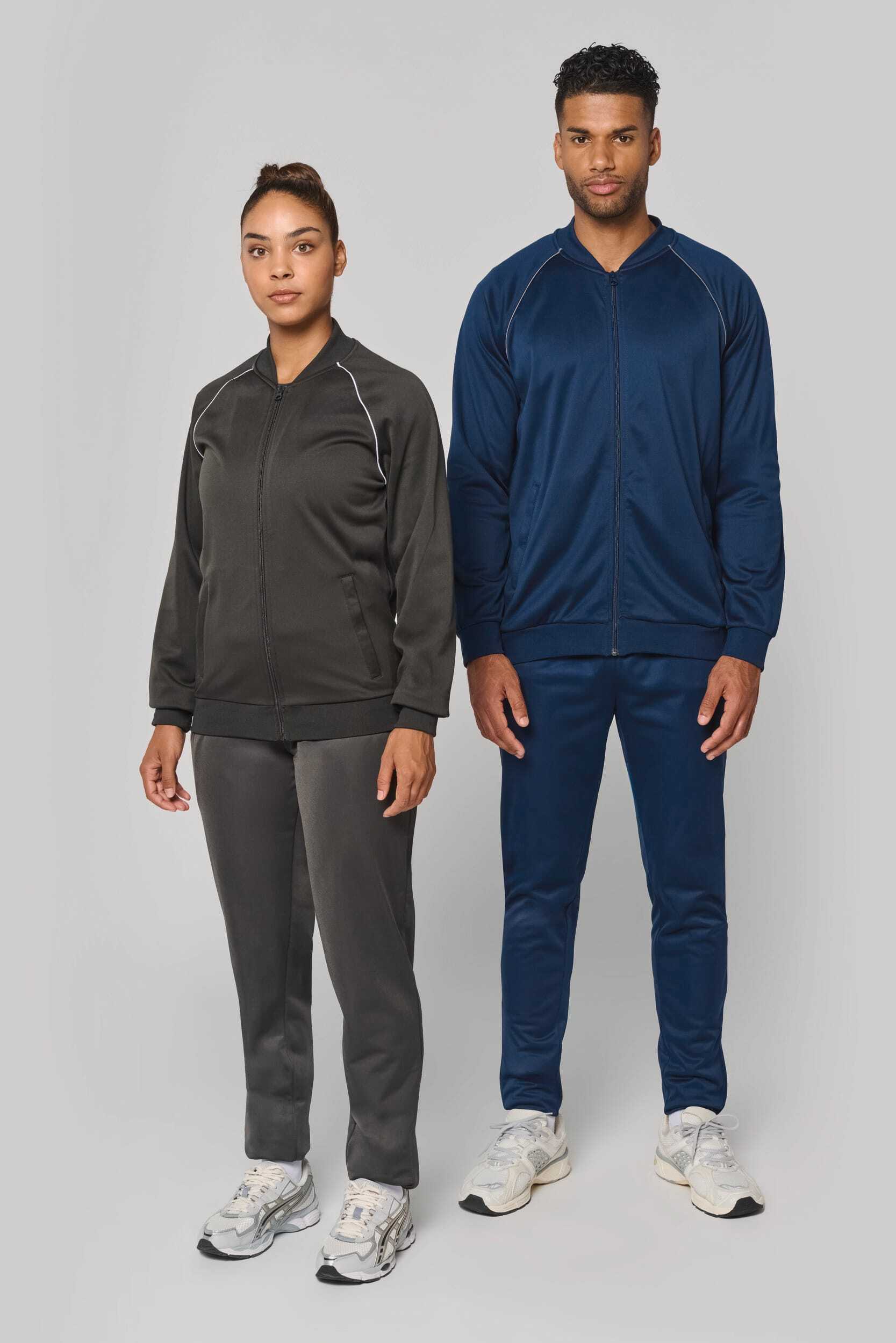 Sweat-shirts personnalisable PROACT Veste de survêtement zippée avec liseré unisexe