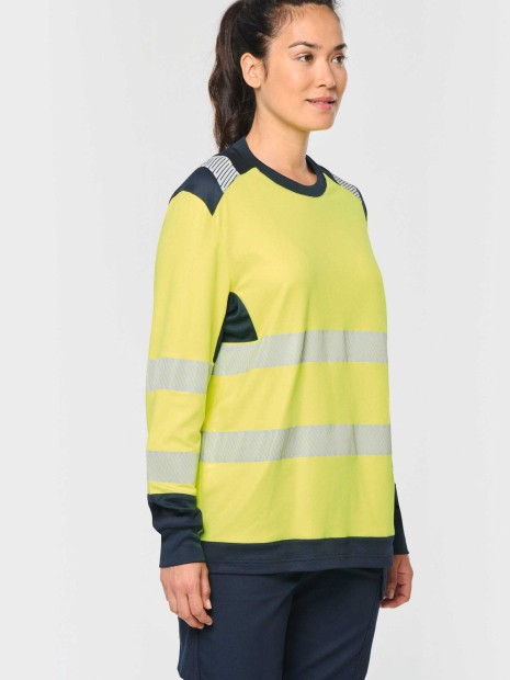 T-Shirts à personnaliser WK. DESIGNED TO WORK T-shirt de sécurité recyclé col rond manches longues unisexe 