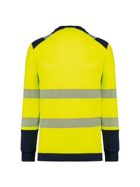 WK. DESIGNED TO WORK T-shirt de sécurité recyclé col rond manches longues unisexe /api/colors/6533ef2a-e10a-4578-bbf8-4f6883629883 personnalisable