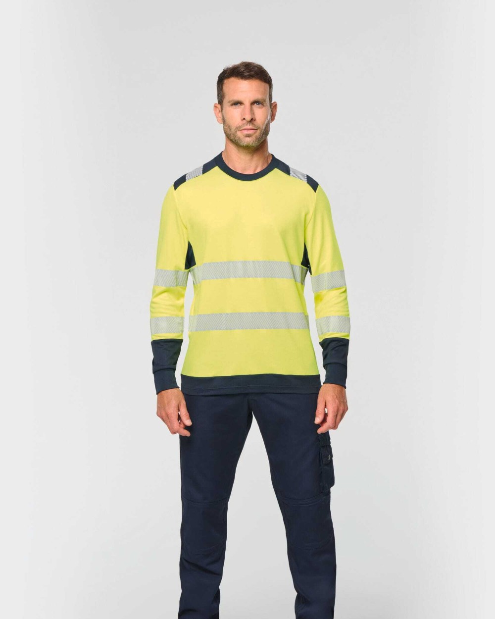 WK. DESIGNED TO WORK Recyceltes Sicherheits-T-Shirt mit langen Ärmeln T-Shirts personalisierbar