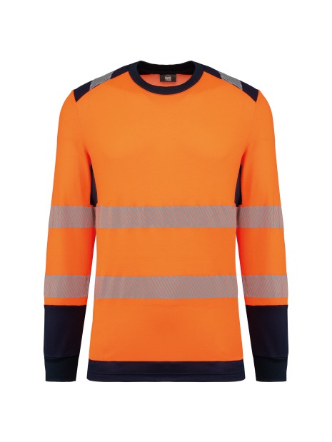 WK. DESIGNED TO WORK T-shirt de sécurité recyclé col rond manches longues unisexe /api/colors/280cf50f-5f1d-4b0c-aa02-2c4cd948b4a1 personnalisable