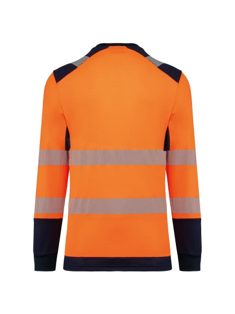 WK. DESIGNED TO WORK T-shirt de sécurité recyclé col rond manches longues unisexe /api/colors/280cf50f-5f1d-4b0c-aa02-2c4cd948b4a1 personnalisable