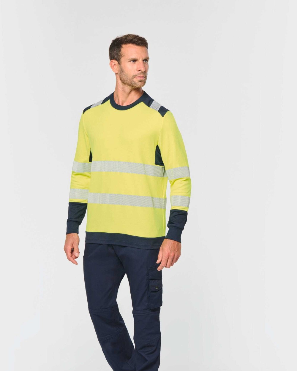 T-Shirts personnalisable WK. DESIGNED TO WORK T-shirt de sécurité recyclé col rond manches longues unisexe