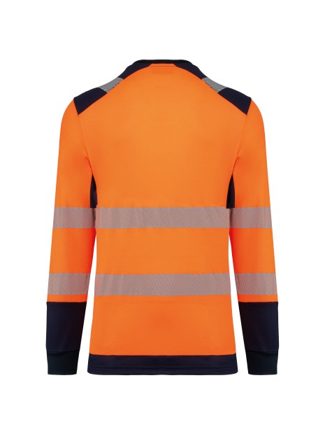 WK. DESIGNED TO WORK T-shirt de sécurité recyclé col rond manches longues unisexe /api/colors/280cf50f-5f1d-4b0c-aa02-2c4cd948b4a1 personnalisable