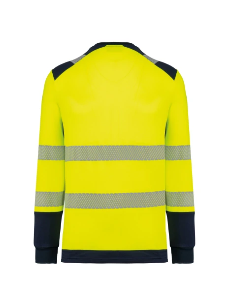 WK. DESIGNED TO WORK T-shirt de sécurité recyclé col rond manches longues unisexe /api/colors/6533ef2a-e10a-4578-bbf8-4f6883629883 personnalisable