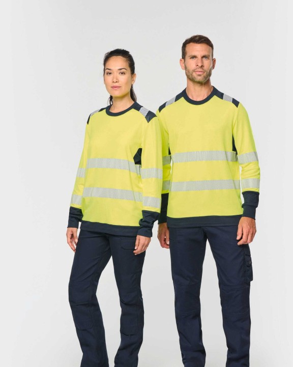 WK. DESIGNED TO WORK Recyceltes Sicherheits-T-Shirt mit langen Ärmeln T-Shirts personalisierbar