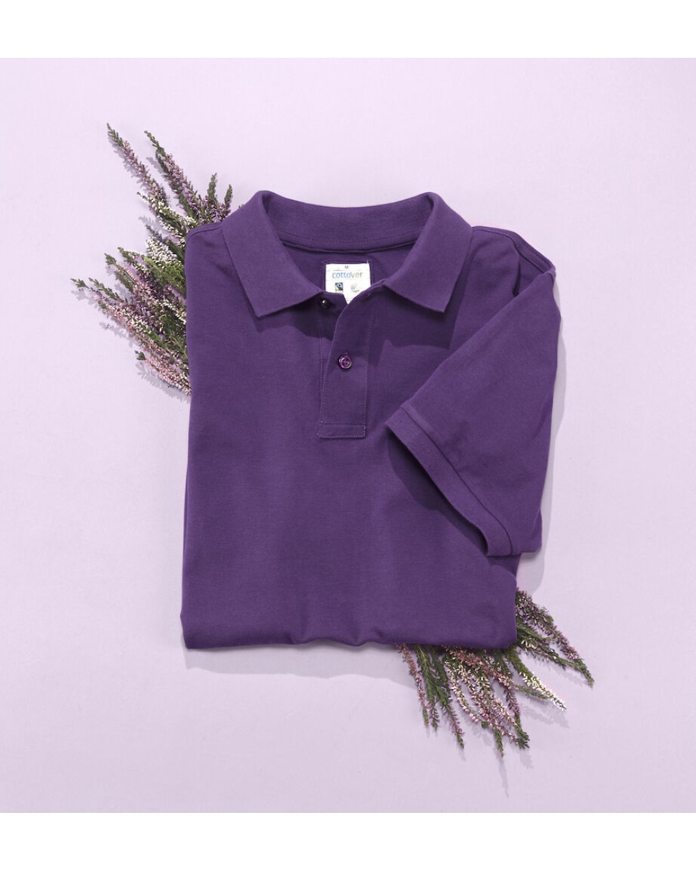 Polos personnalisable COTTOVER POLO MANCHES COURTES HOMME - CERTIFIÉ GOTS