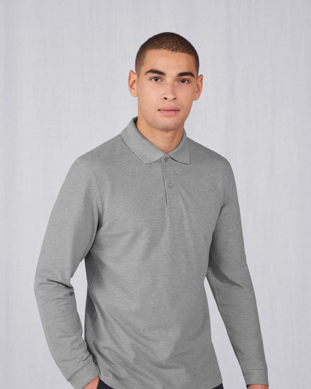 Polos personnalisable B&C MY POLO 210 Homme manches longues