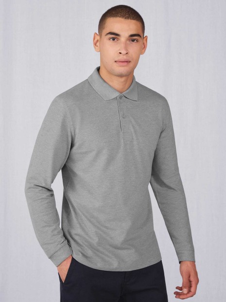 Polos à personnaliser B&C MY POLO 210 Homme manches longues 