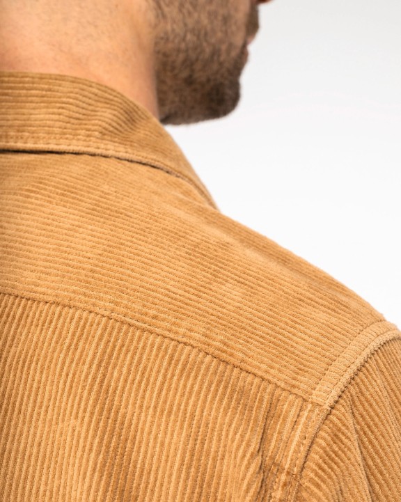 Chemises personnalisable SPASSO Surchemise écoresponsable délavée en velours côtelé homme