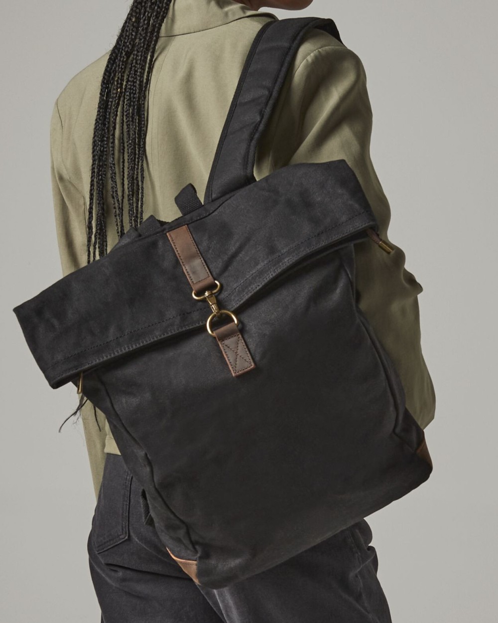Tassen & Zakken QUADRA HERITAGE WAXED CANVAS BACKPACK voor bedrukking &amp; borduring