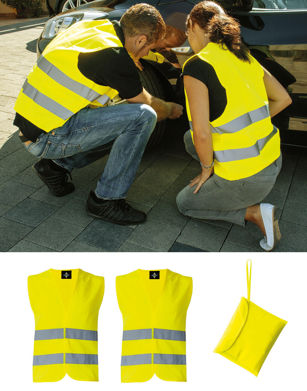 Gilets de sécurité personnalisable KORNTEX Basic Safety-Vest Duo-Pack