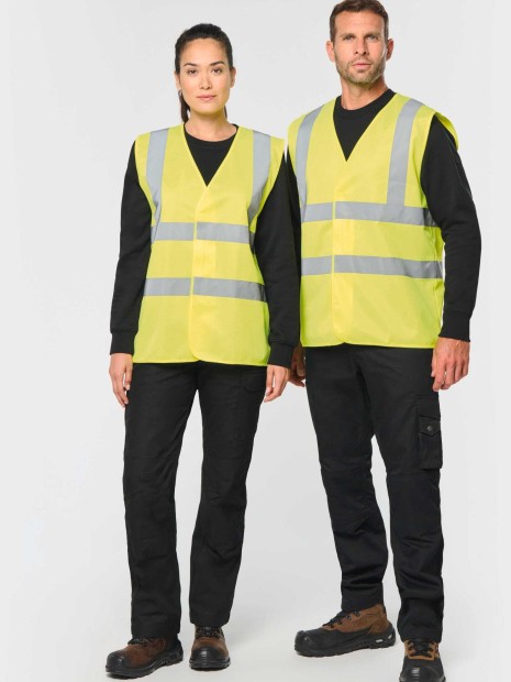 Gilets de sécurité à personnaliser WK. DESIGNED TO WORK Gilet adulte haute visibilité unisexe 