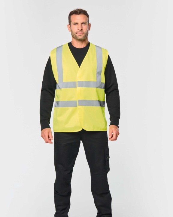 WK. DESIGNED TO WORK HI-VIS Sicherheitsweste Erwachsene Unisex Warnwesten personalisierbar