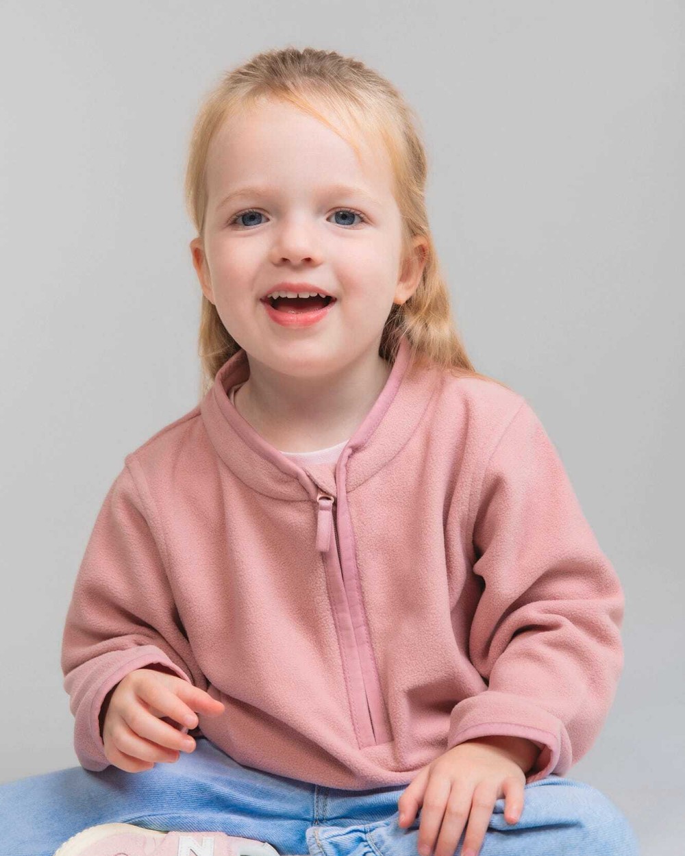 Polar Fleeces LARKWOOD Kinderfleece met1/4 rits voor bedrukking &amp; borduring