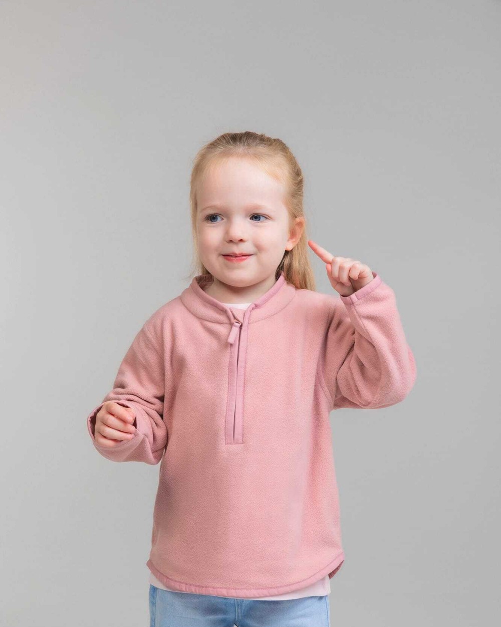 LARKWOOD Fleece-Pulli für Kinder 1/4 Reißverschluss Polar Fleeces personalisierbar