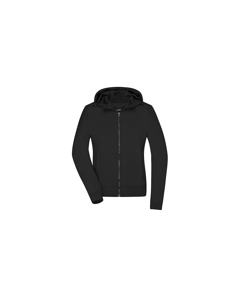 Softshells JAMES & NICHOLSON Ladies` Hooded Softshell Jacket voor bedrukking &amp; borduring
