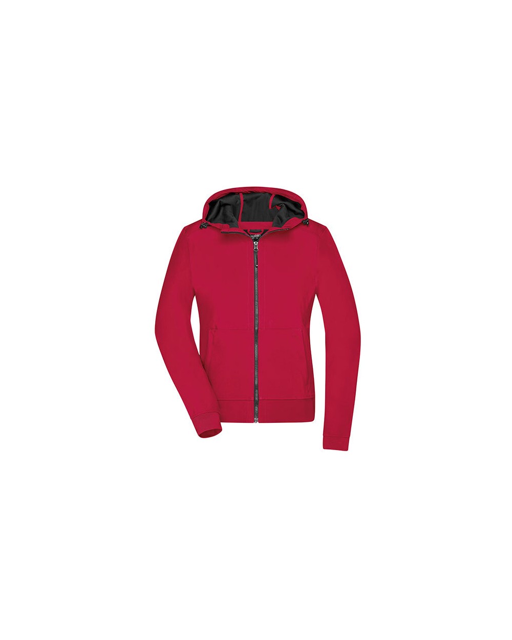 JAMES & NICHOLSON Ladies` Hooded Softshell Jacket Softshells personalisierbar
