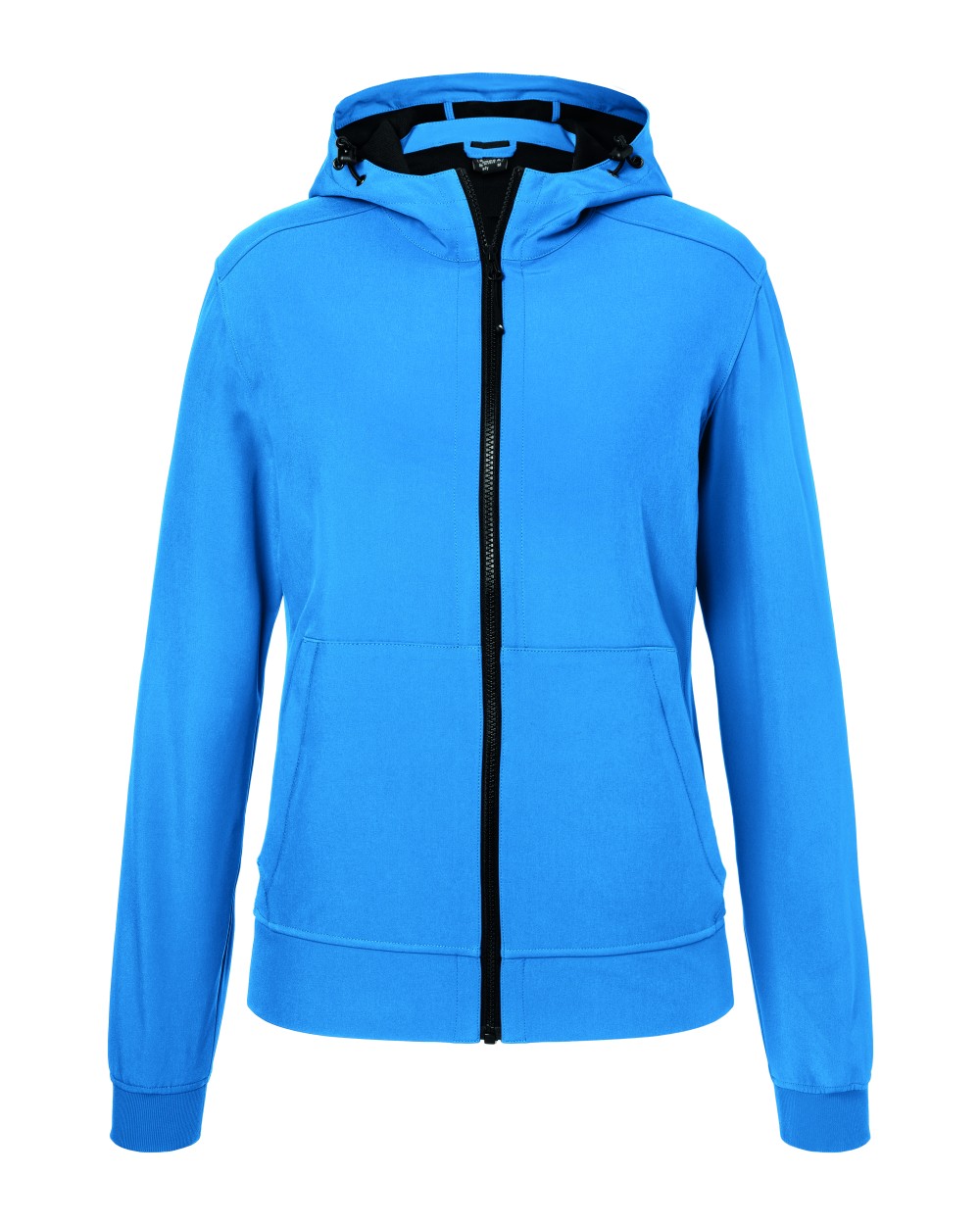 Softshells JAMES & NICHOLSON Ladies` Hooded Softshell Jacket voor bedrukking &amp; borduring