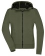Softshells JAMES & NICHOLSON Ladies` Hooded Softshell Jacket voor bedrukking &amp; borduring