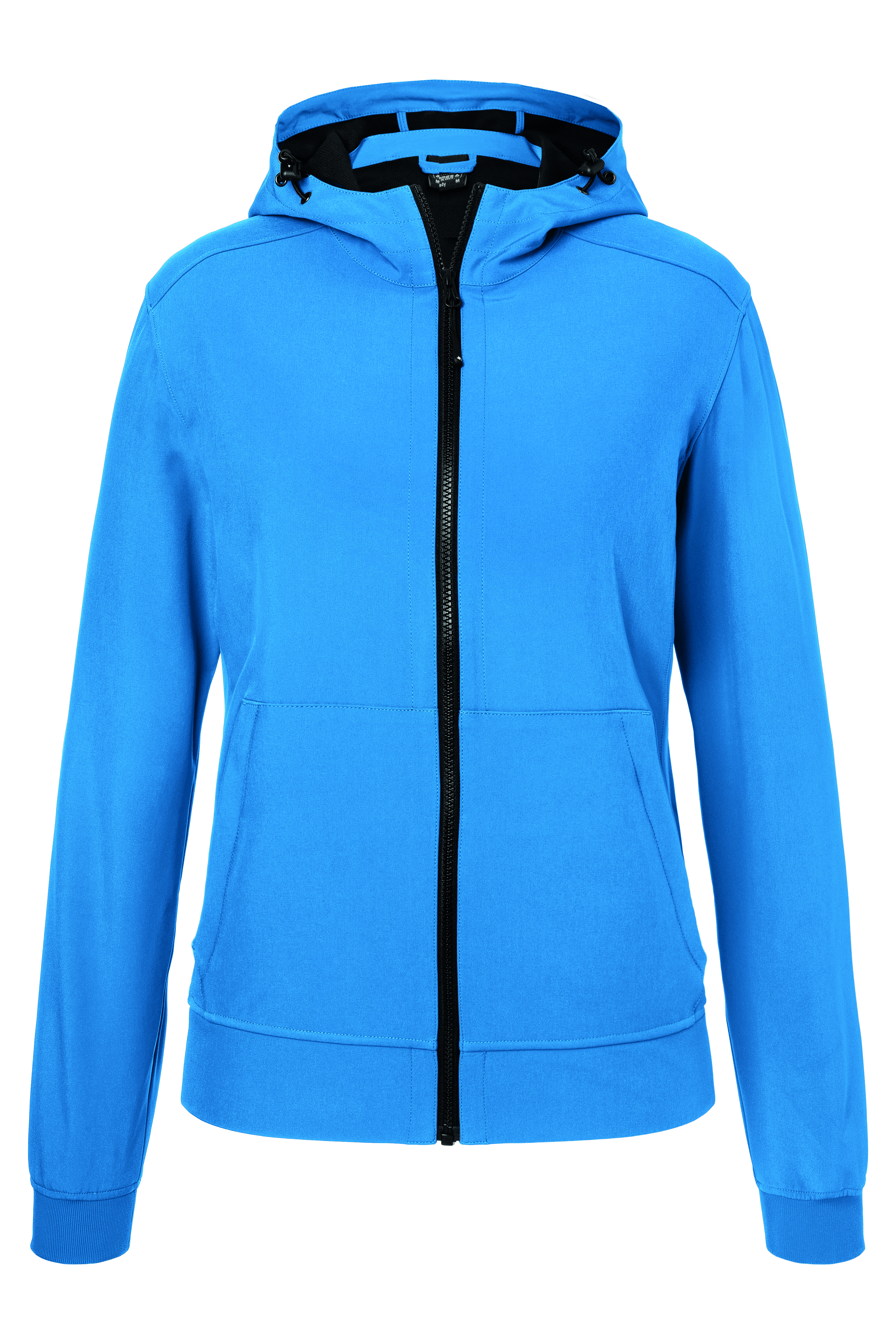 Softshells JAMES & NICHOLSON Ladies` Hooded Softshell Jacket voor bedrukking &amp; borduring