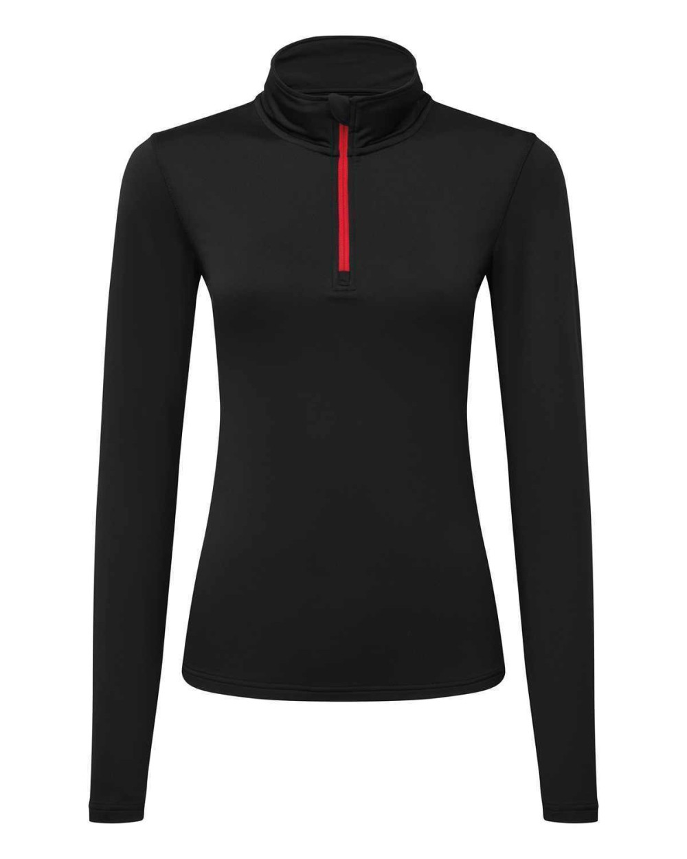 T-Shirts personnalisable TRIDRI Top femme en tissu gratté recyclé à ¼ de zip et à manches longues TriDri®