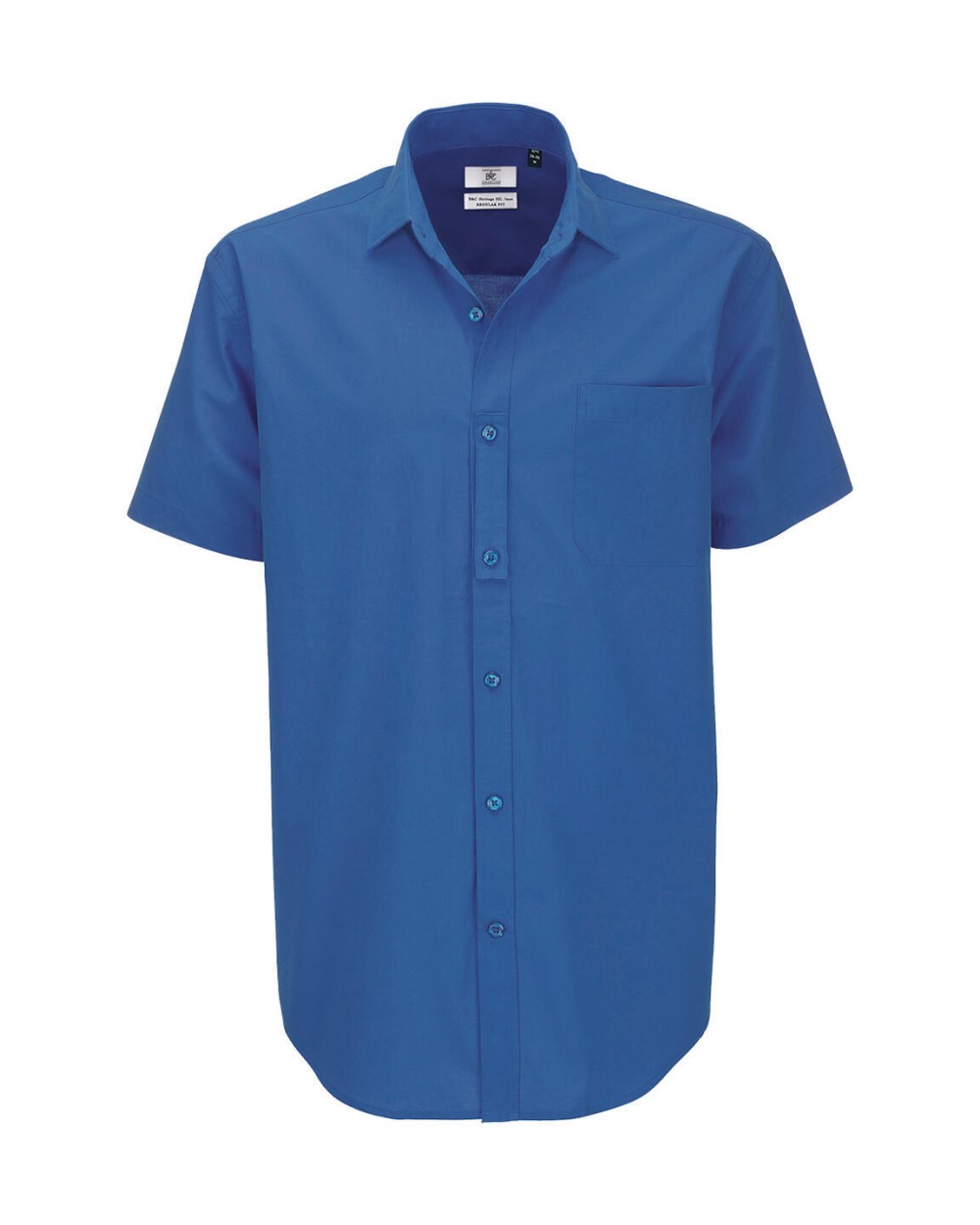 Hemden B&C Heritage SSL/men Poplin Shirt voor bedrukking &amp; borduring