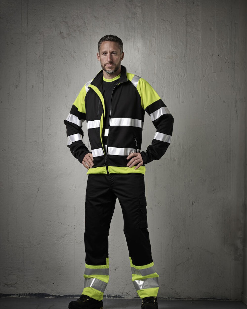 JOBMAN 2314 Bundhose Hi-Vis Hosen personalisierbar