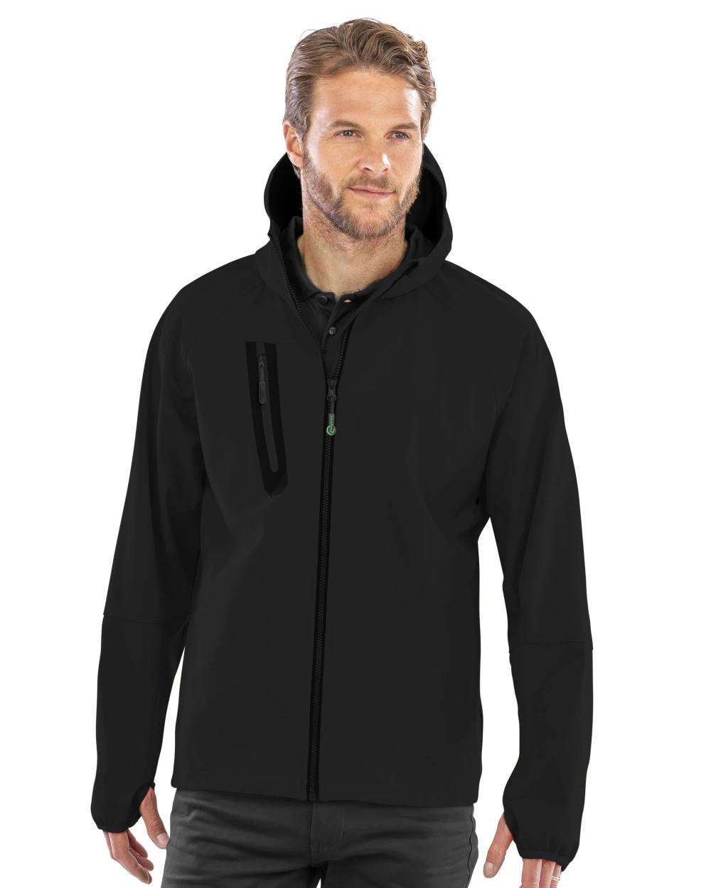 RESULT 3-LAYER RECYCLED PRINTABLE CASUAL HOODED  SOFTSHELL Softshells personalisierbar