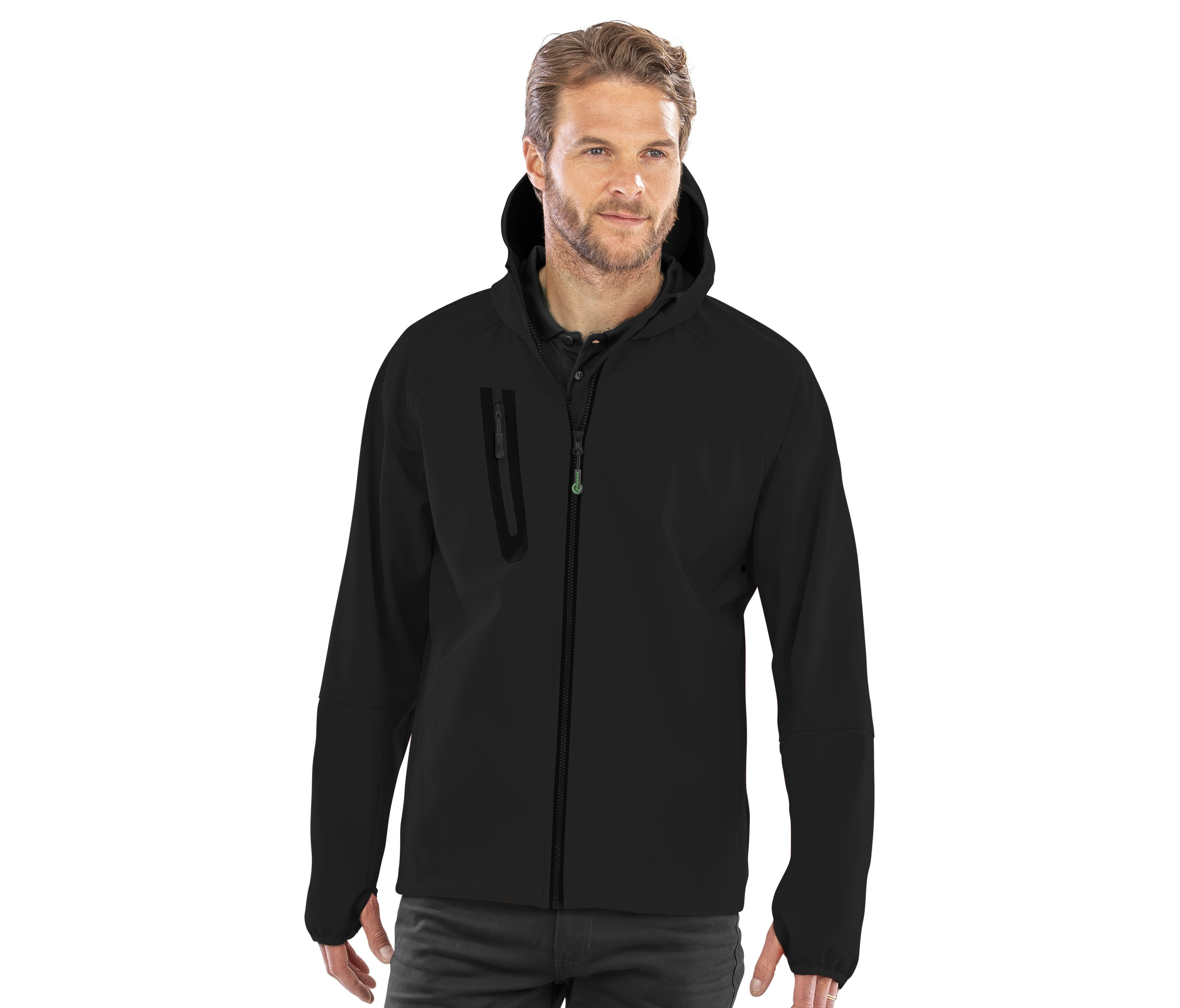 RESULT 3-LAYER RECYCLED PRINTABLE CASUAL HOODED  SOFTSHELL Softshells personalisierbar