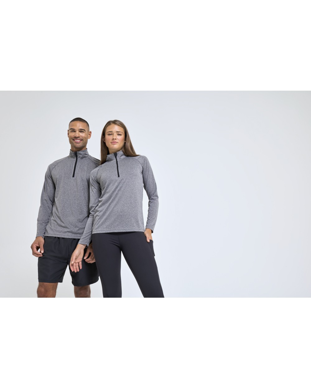 T-Shirts personnalisable TRIDRI Men´s Long Sleeve Performance ¼ Zip