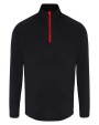 TRIDRI Men´s Long Sleeve Performance ¼ Zip T-Shirts personalisierbar