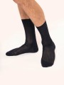 Accessoires à personnaliser KARIBAN Chaussettes coton rib 4x2 fil d'Écosse homme 