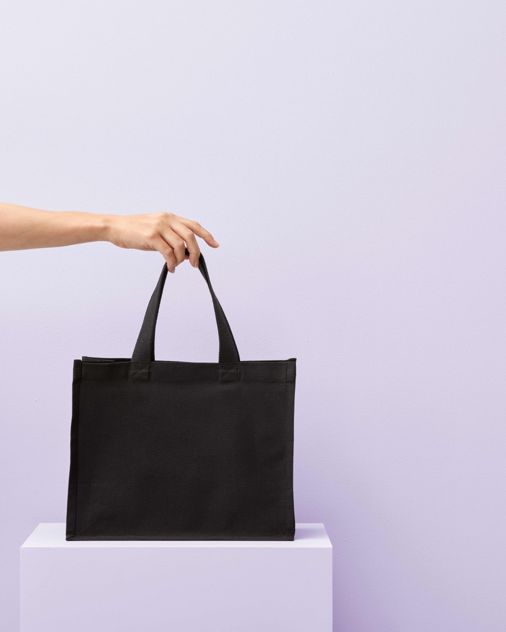 NUTSHELL Recycled premium canvas stand-up shopper Taschen personalisierbar