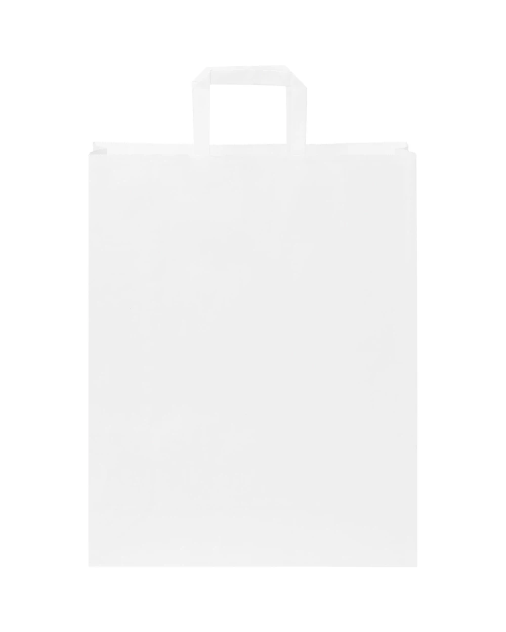 4DO Kraftpapiertasche 80-90 g/m² mit flachen Griffen – 32 × 12 × 40 cm Taschen personalisierbar