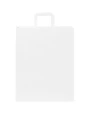 Tassen & Zakken 4DO Papieren tas 80-90 g/m2 gemaakt van kraftpapier met platte handgrepen - 32 x 12 x 40 cm voor bedrukking &amp; borduring